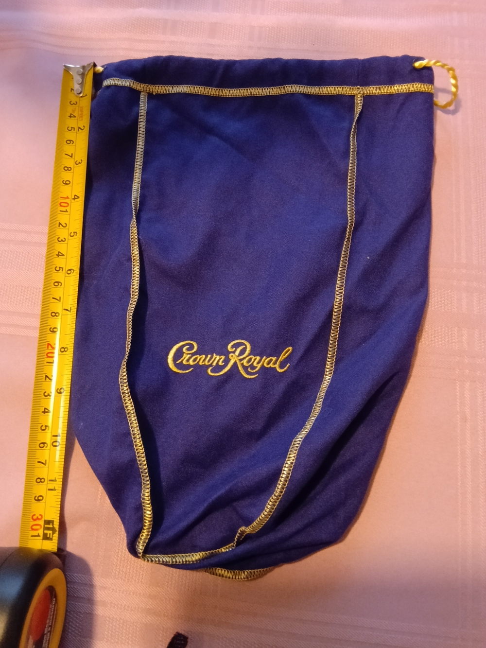 Purple Velvet Drawstring Mini Bag